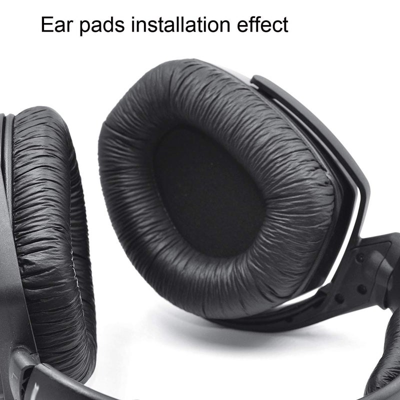 defean RS165 175 185 195 Upgrade Quality Ear Pads Replacement Ear Cushion Foam Compatible with Sennheiser HDR RS165,RS175, RS185,RS195 RF Wireless Headphone,Added Thicknes(Wrinkle Artificial Leather) - Image 5